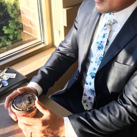 Men’s Floral Tie NWT Vtg - Picture 4 of 4